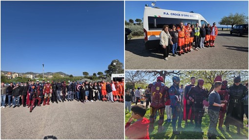 Parchetto della Giraffa, festa di primavera con giochi e i Supereroi