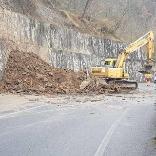 Vessalico: riaperta al traffico la statale 453 chiusa dopo la frana di giovedì