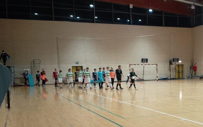 L'ingresso in campo delle squadre