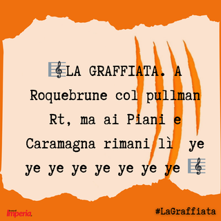 LA GRAFFIATA. A Roquebrune col pullman  Rt, ma ai Piani e Caramagna rimani lì  ye ye ye ye ye ye ye ye