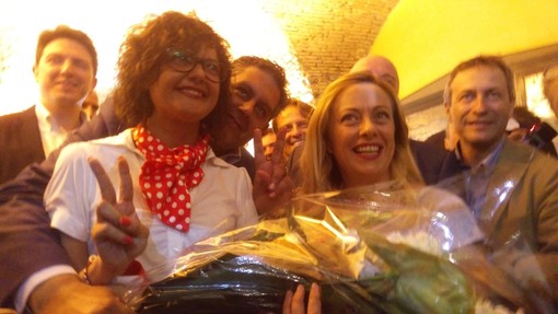 Parte da Imperia la visita in riviera dell'on. Giorgia Meloni, la leader di Fratelli d'Italia ad Oneglia per sostenere il candidato sindaco Luca Lanteri. Su Casano "C'è sempre quello che sbatte la porta" Parte da Imperia la visita in riviera dell'on. Giorgia Meloni, la leader di Fratelli d'Italia ad Oneglia per sostenere il candidato sindaco Luca Lanteri. Su Casano "C'è sempre quello che sbatte la porta"