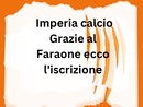 Imperia calcio, grazie al Faraone ecco l'iscrizione Imperia calcio, grazie al Faraone ecco l'iscrizione