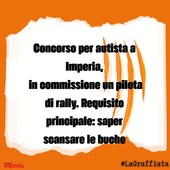 LA GRAFFIATA. Concorso per autista a Imperia, in Commissione un pilota di Rally. Requisito principale: saper scansare le buche