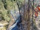 Giornata di fuoco a Ponti di Pornassio: brucia oltre un ettaro di bosco. Pompieri e volontari al lavoro per oltre 10 ore