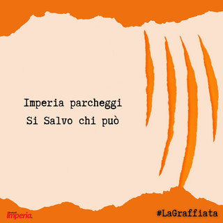 LA GRAFFIATA. Imperia parcheggi. Si Salvo chi può