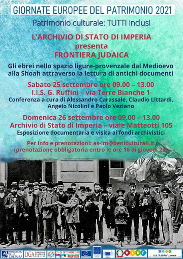 Con lo slogan ‘Patrimonio culturale: TUTTI inclusi!’. tornano le Giornate Europee del Patrimonio 2021 Con lo slogan ‘Patrimonio culturale: TUTTI inclusi!’. tornano le Giornate Europee del Patrimonio 2021