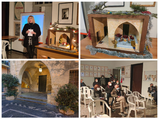 Imperia, presentato al Circolo Parasio il presepe di Giuseppe Ascheri ambientato in piazza Pagliari. Gazzano: "Ci racconta come eravamo e, magari, ci fa anche po' capire come saremo”  (foto e video)