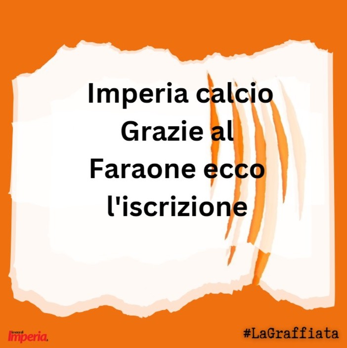 Imperia calcio,  grazie al Faraone ecco l'iscrizione