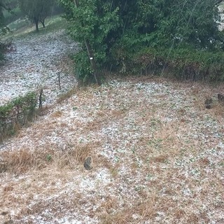 Mendatica sotto la grandine, la perturbazione del weekend di fine luglio colpisce la Valle Arroscia