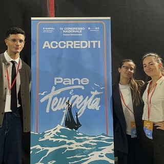 Al Congresso dei Giovani Democratici la delegazione imperiese, Joele Corigliano: "Nuova fase di impegno e speranza" Al Congresso dei Giovani Democratici la delegazione imperiese, Joele Corigliano: "Nuova fase di impegno e speranza"