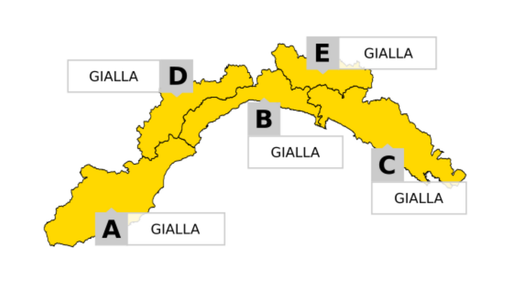 Maltempo: allerta gialla per temporali su tutta la regione a partire da questa sera alle 22 Maltempo: allerta gialla per temporali su tutta la regione a partire da questa sera alle 22