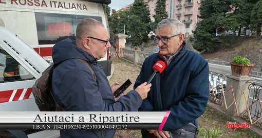 Incendio devastante all'autorimessa della Croce Rossa di Imperia, intervista al presidente Giuseppe Giannatasio (Video)