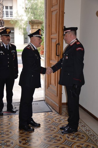 Il Generale di Corpo d’Armata dei Carabinieri Gino Micale in visita al Comando Provinciale di Imperia