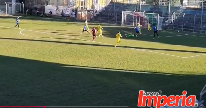 SPECIALE STADIO.  L'Imperia batte 1-0 il Saluzzo nel segno di Insolito (Video)