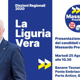 Elezioni regionali: martedì prossimo a Genova, presentazione dei 30 candidati della lista Massardo Presidente