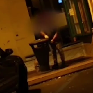 Imperia: Scajola mostra il video di un cittadino che danneggia un cestino dei rifiuti. Scajola "Incivile, già individuato" (Video)