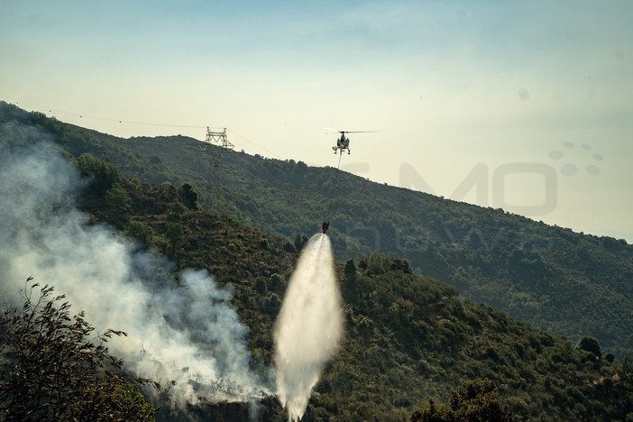 Emergenza incendi: in azione due canadair, obiettivo spegnere le fiamme a Ceriana