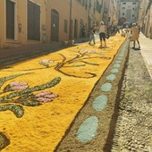 Infiorata del Corpus Domini in Via Carducci a Imperia Infiorata del Corpus Domini in Via Carducci a Imperia