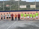 Le quadrette a centrocampo prima del fischio d'inizio (Foto Flammia) Le quadrette a centrocampo prima del fischio d'inizio (Foto Flammia)
