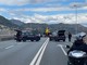 Ventimiglia: scooter tampona un'auto sul cavalcavia, centauro 26enne portato via in elicottero