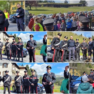 Giornata della legalità, i bambini di Pornassio incontrano i carabinieri (foto e video)