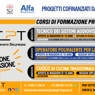Dalla passione alla professione: i nuovi corsi di SEI CPT Imperia
