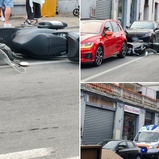 Tamponamento in Corso Garibaldi, traffico in tilt a Porto Maurizio