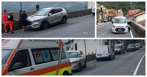 Pornassio, Statale 28 presa d'assalto dai tir: ennesimo incidente (foto) Pornassio, Statale 28 presa d'assalto dai tir: ennesimo incidente (foto)
