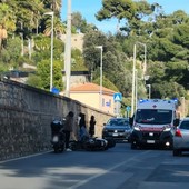 Imperia, scontro tra due motociclisti in via San Lazzaro Imperia, scontro tra due motociclisti in via San Lazzaro