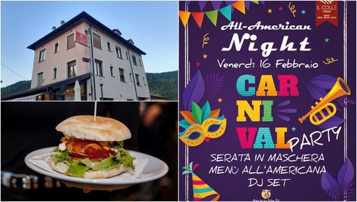 Al ristorante Il Colle a Nava quarta serata &quot;americana&quot; dedicata al Carnevale