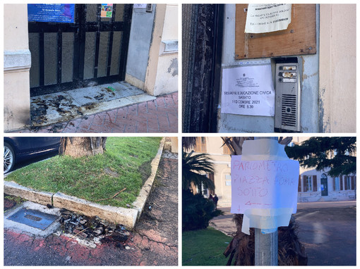 Atti vandalici alla scuola Boine-Littardi di Imperia: incendiato il citofono e danneggiato il portone d’ingresso (foto) Atti vandalici alla scuola Boine-Littardi di Imperia: incendiato il citofono e danneggiato il portone d’ingresso (foto)