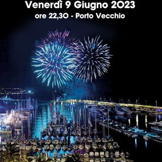 Spettacolo pirotecnico sul porto di Sanremo in occasione della partenza della 70° competizione velica ‘Rolex Giraglia’
