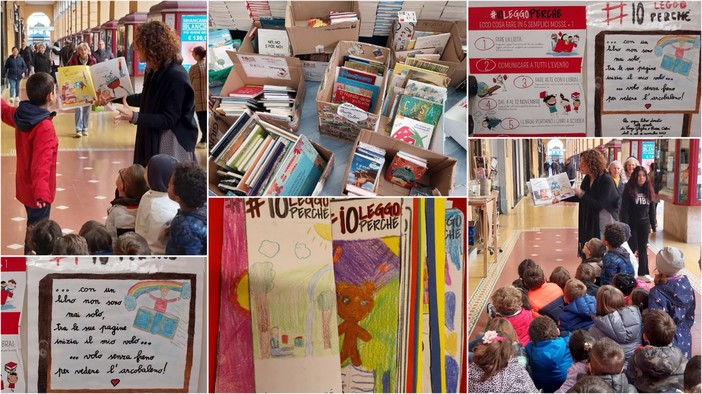 #IOLEGGOPERCHE’, sotto i portici di Oneglia i piccoli lettori della Primaria di via Gibelli (foto) #IOLEGGOPERCHE’, sotto i portici di Oneglia i piccoli lettori della Primaria di via Gibelli (foto)