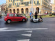 Auto contro scooter in piazza Dante, motociclista all'ospedale