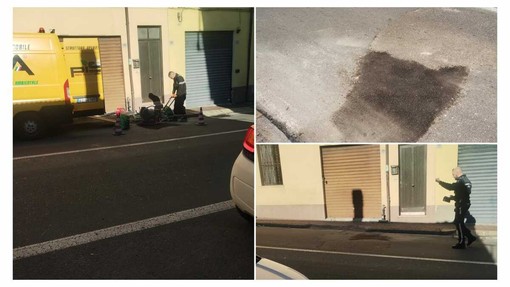 Emergenza buche a Castelvecchio, dopo la segnalazione de "La Voce" arriva l'intervento del Comune