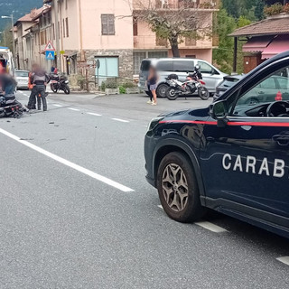 Incidente tra auto e moto a Pornassio, ferito un uomo di 59 anni
