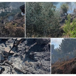 "Accerchiata dalle fiamme",  la mattina di terrore di Graziana Corso a Diano Calderina
