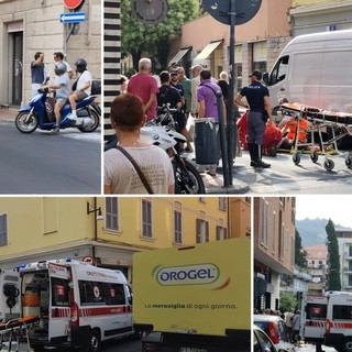 Donna investita da furgone sulle strisce pedonali a Imperia: soccorsa e trasportata in ospedale