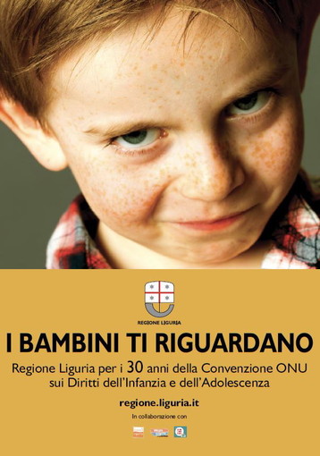 Minori: al via domani, campagna di Regione Liguria sui diritti del fanciullo in vista 30° anniversario Convenzione ONU