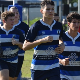 I giovani leoni dell'Imperia Rugby combattono con grinta, nonostante la sconfitta col Rivoli