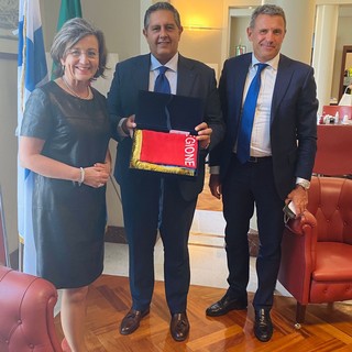 Il governatore Toti incontra l’ambasciatrice di Finlandia in Italia, Pia Rantala-Engberg