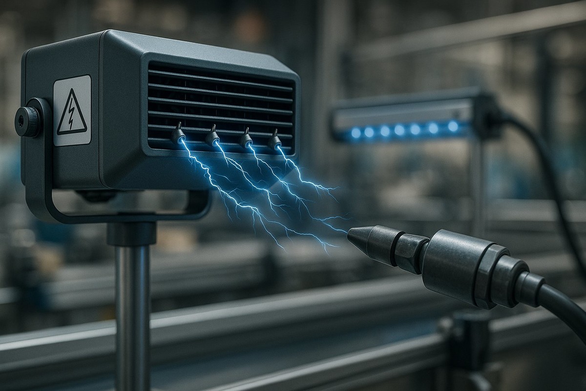Ionizzatori industriali: come funzionano e quando servono per proteggere dai rischi elettrostatici