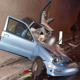 Sanremo: incidente mortale in Aurelia Bis tra San Martino e San Lazzaro, violento frontale tra due auto (Foto e Video)