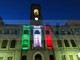 Illuminazione del Palazzo del Municipio di Imperia in occasione del termine de coprifuoco e per salutare l’ingresso in zona bianca