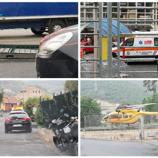 Pontedassio, incidente sul lavoro alla Isnardi: operaio trasportato in codice rosso al Santa Corona da Grifo (foto e video) Pontedassio, incidente sul lavoro alla Isnardi: operaio trasportato in codice rosso al Santa Corona da Grifo (foto e video)