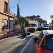 Incidente, scooter a terra in via Airenti a Caramagna Incidente, scooter a terra in via Airenti a Caramagna
