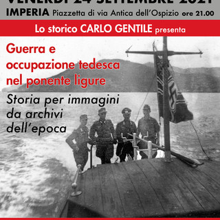 Imperia: venerdì l'incontro "Guerra e occupazione tedesca nel ponente ligure" con Carlo Gentile Imperia: venerdì l'incontro "Guerra e occupazione tedesca nel ponente ligure" con Carlo Gentile