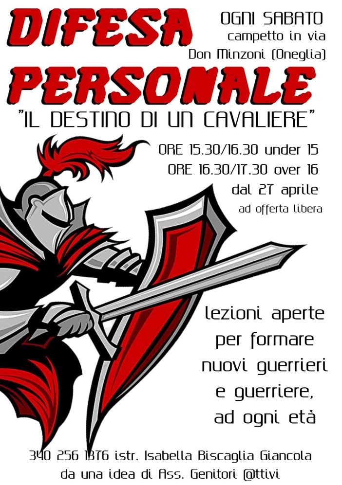 Imperia: continuano le lezioni di autodifesa personale al campetto di via don Minzoni