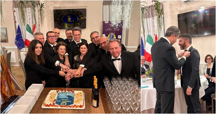 Lions Club Imperia La Torre, cerimonia per l'investitura di un nuovo socio Lions Club Imperia La Torre, cerimonia per l'investitura di un nuovo socio