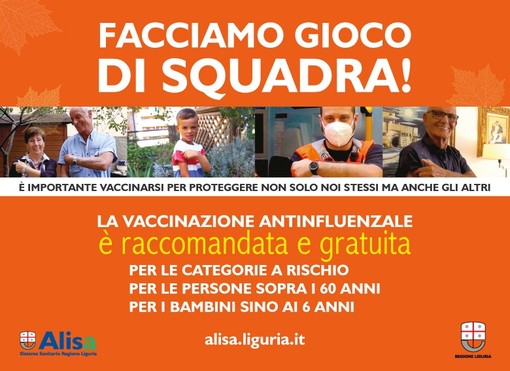 Influenza: al via domani in Liguria la campagna di vaccinazione, si parte con le fasce a rischio